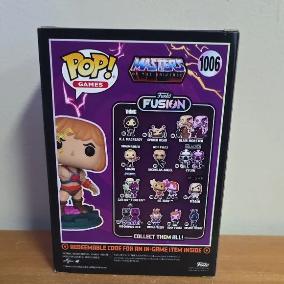 Funko Fusion He-Man Vinyl Figure with Purple and Orange - Picture 3 of 6
